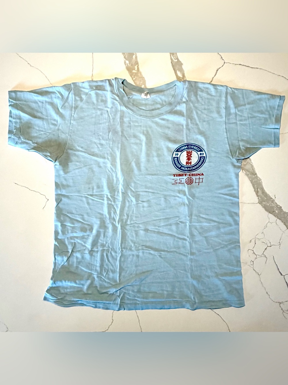 Vintage 1982 China Everest Mountaineering T Shirt, Size M